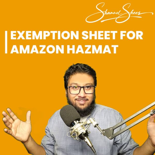 Amazon Exemption Sheet Shamuel Shees Amazon Services